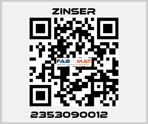 2353090012    Zinser