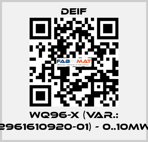 WQ96-x (Var.: 2961610920-01) - 0..10MW Deif