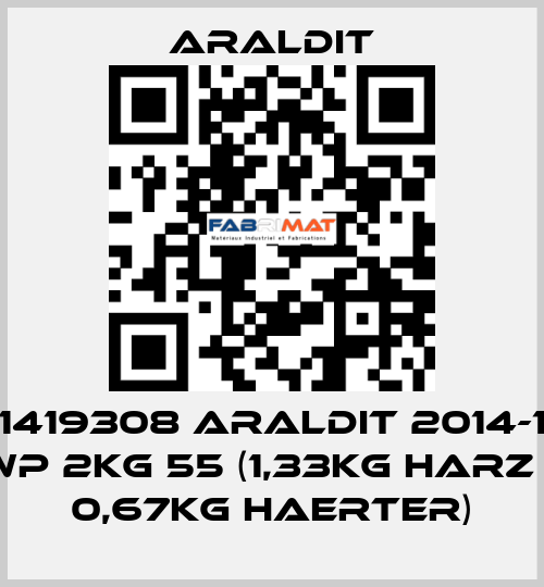 1419308 ARALDIT 2014-1 WP 2KG 55 (1,33KG HARZ + 0,67KG HAERTER) Araldit