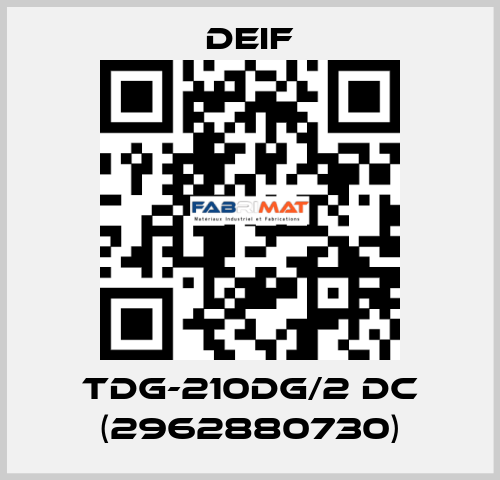 TDG-210DG/2 DC (2962880730) Deif