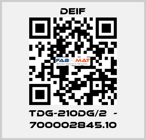 TDG-210DG/2  - 700002845.10 Deif