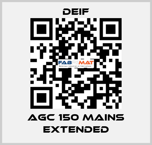 AGC 150 Mains Extended Deif