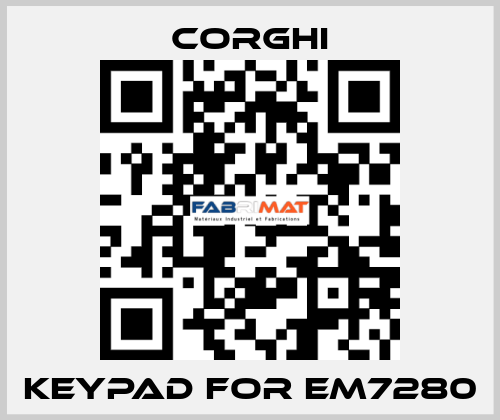 keypad for em7280 Corghi