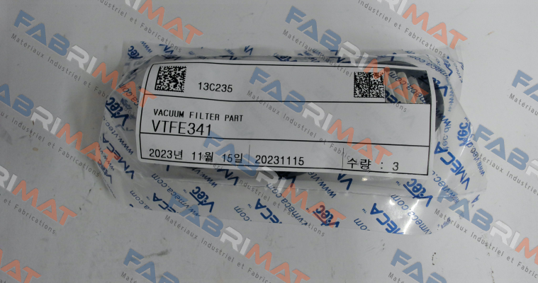 VTFE341 for VTF38-1 (Turtle pump) Vmeca