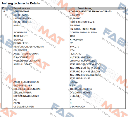 CDH75M-00003 TR Electronic