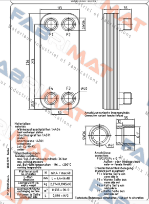 Part Number : 805124 Funke