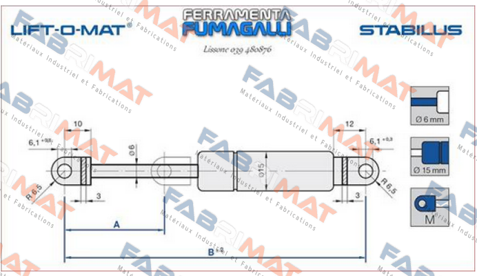 LIFT-O-MAT 4775SX 400N Stabilus