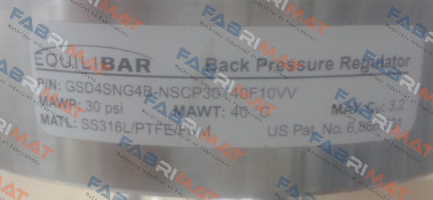 GSD4SNG4B-NSCP30T40F10VV  Equilibar