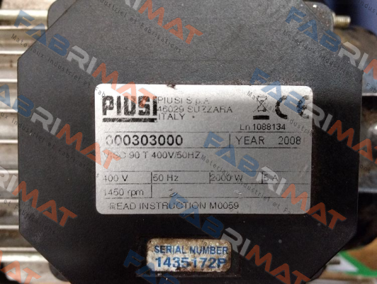 Repair Kit For 000303000 (S/N: 14355172P)  Piusi