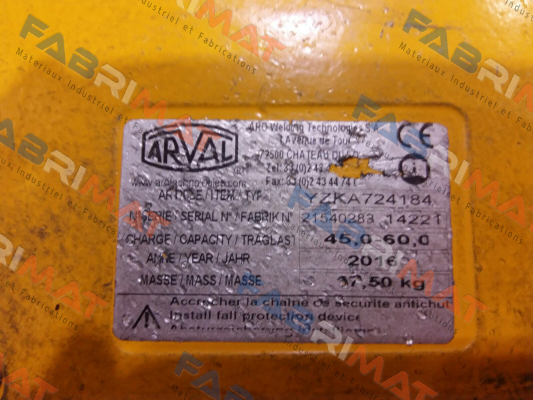 YZKA724184  ARVAL