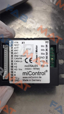  Art.Nr.1501493 (mcDSA-E5) obsolete,replaced by Art.Nr.1502082(mcDSA-E5 cn)  miControl