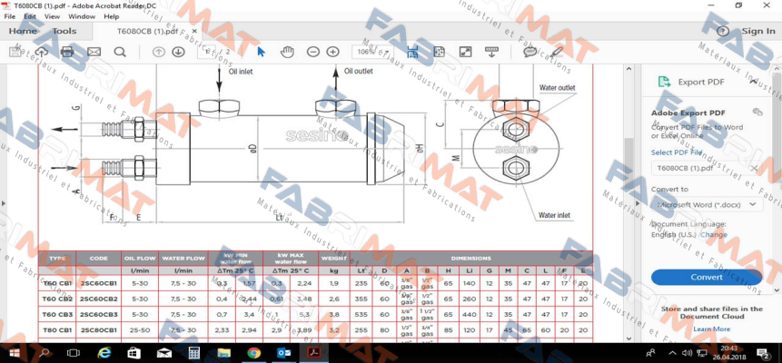 Type: T60 CB2 Sesino