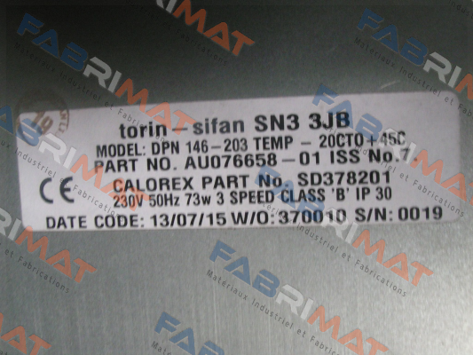 AU076658-01 iSS No. 7  Torin-Sifan