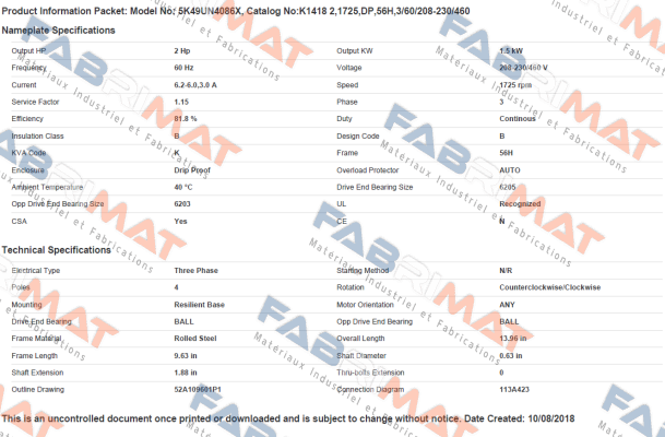 5K49UN4086X Marathon (Regal)