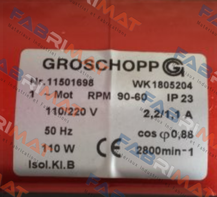 Nr. 11501698 WK 1805204 - OEM Groschopp