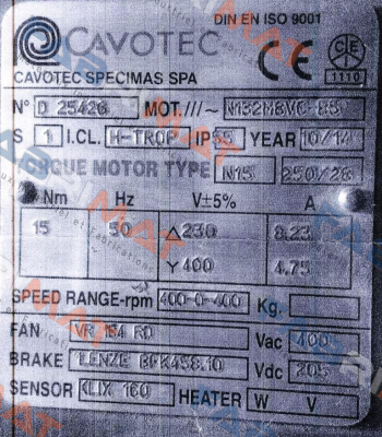 N15 250/28 Cavotec