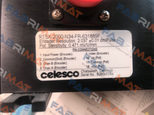 PT5X-2000-N34-FR-631889F / 23106 Celesco