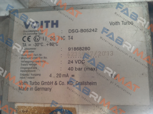 DSG-B05242 Voith