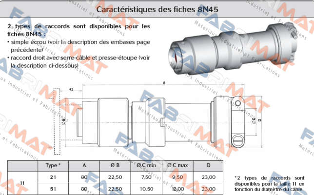 8N45111125 Souriau