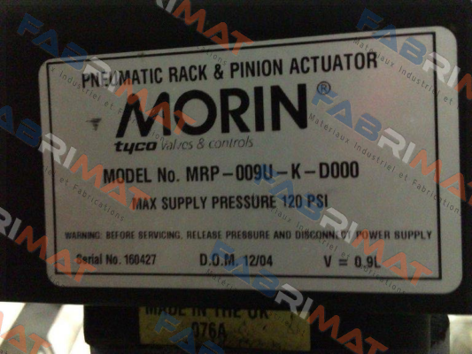 MRP-009U-K-D000  obsolete/replaced with  89U-009-01-XX-N14-N-2   Morin Actuator