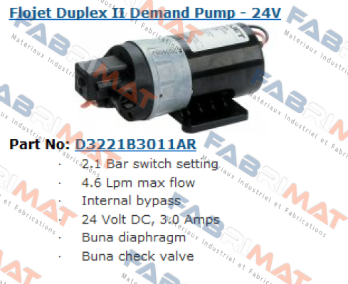 D3221B3011AR  Flojet Pump