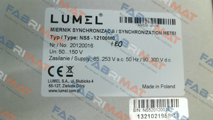 NS5 12100M0 LUMEL