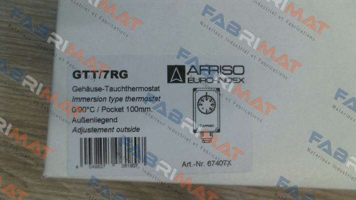 Nr.: 67407X Type: GTT/7RG 0/90°C 100mm IMIT (Afriso)