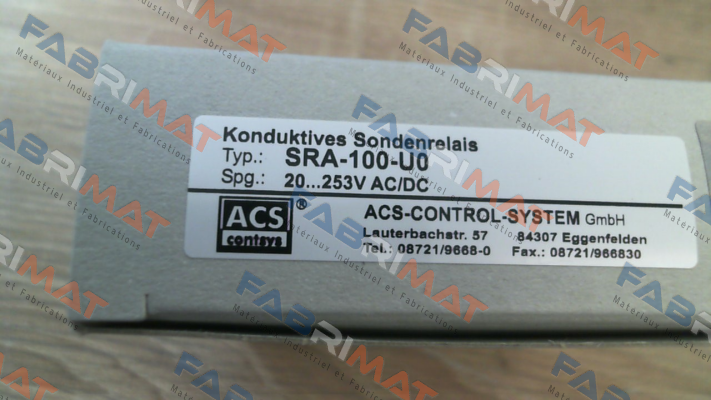 SRA-100-U0 Acs Control-System