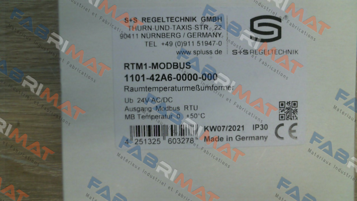 1101-42A6-0000-000 S+S REGELTECHNIK