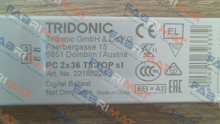 PC 2x36 T8 TOP sl 22185226 Tridonic