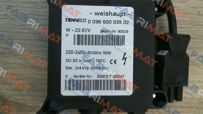 603 228 Weishaupt