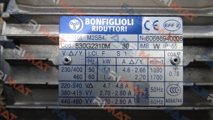 reducer for M2SB4, Nr:60688940008 Bonfiglioli