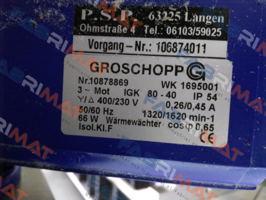 IGKU80-40/Z20  Groschopp