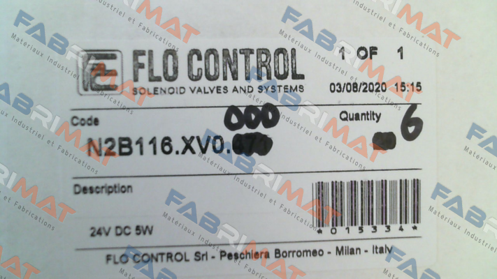 N2B116.XV0.000 Flo Control