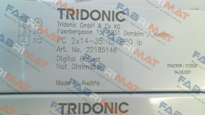 22185148 \ PC 2x14-35 T5 PRO lp Tridonic