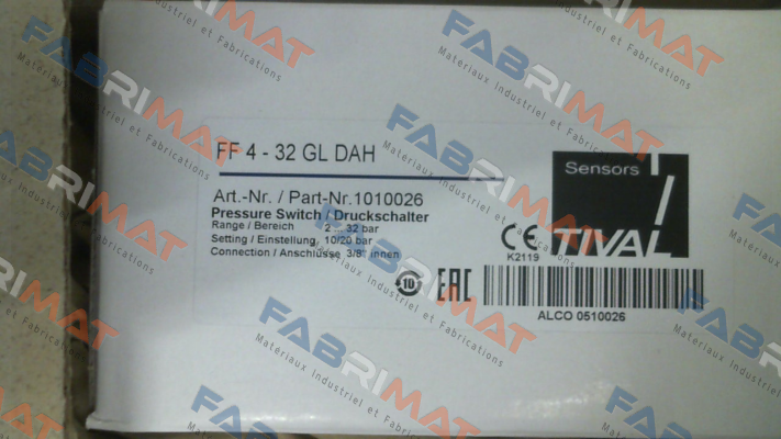 Type: FF4- 32 GL DAH (Art.Nr.1010026) Tival-Sensors