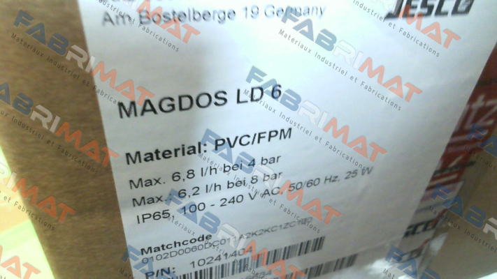 10241404  MAGDOS LD 6 PVC/FPM Jesco