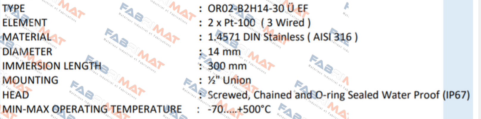 OR02-B2H14-30 Ü EF Ordel