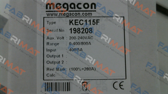 KEC115F - 200-240V Megacon