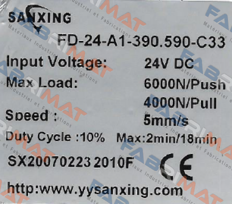 FD-24-A1-390.590-C33 obsolete, replacement set FD-24-A1-390.590-C33 + CB-1A-230 + remote control or set FD-24-A1-385.580-C33 + CB-1A-230 + remote cont  Sanxing