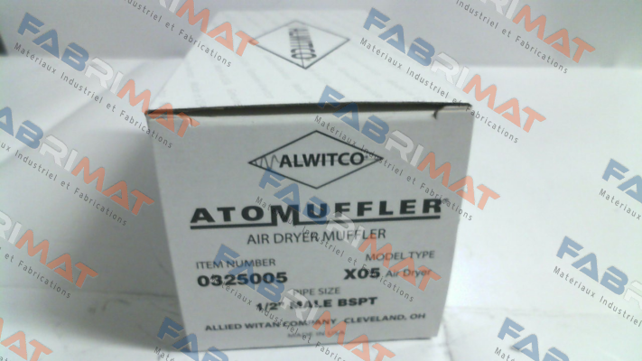 Type: X05-0325005 (080500089) Alwitco