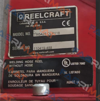 TW5425 OLP Reelcraft