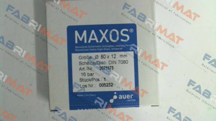 P/N: 2071573, Type: DIN 7080 - 80x12mm Maxos