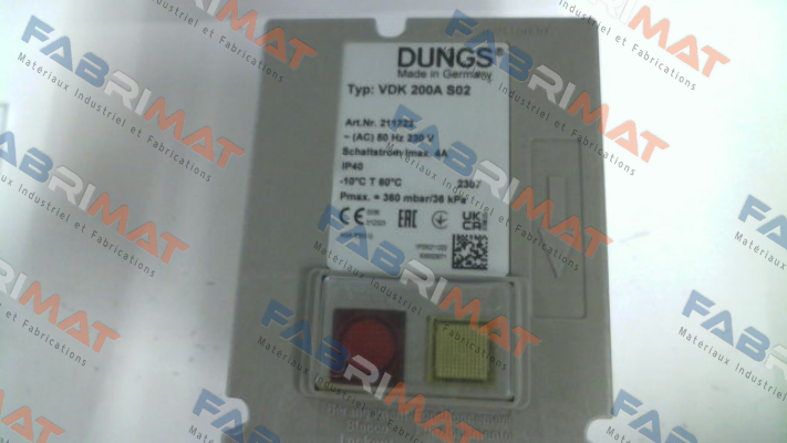 P/N: 211222, Type: VDK 200A S02 Dungs